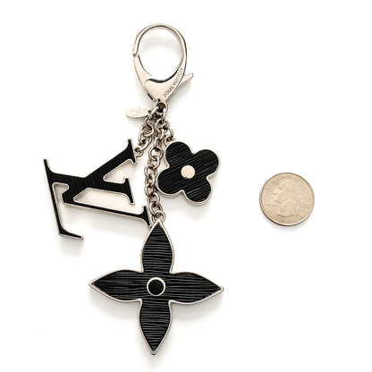 Louis Vuitton Fleur d'Epi Bag Charm Black 2 of 3