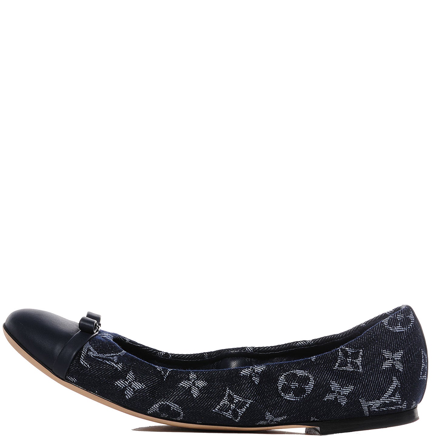 Monogram Denim Elba Ballerina Flats 40 US 10