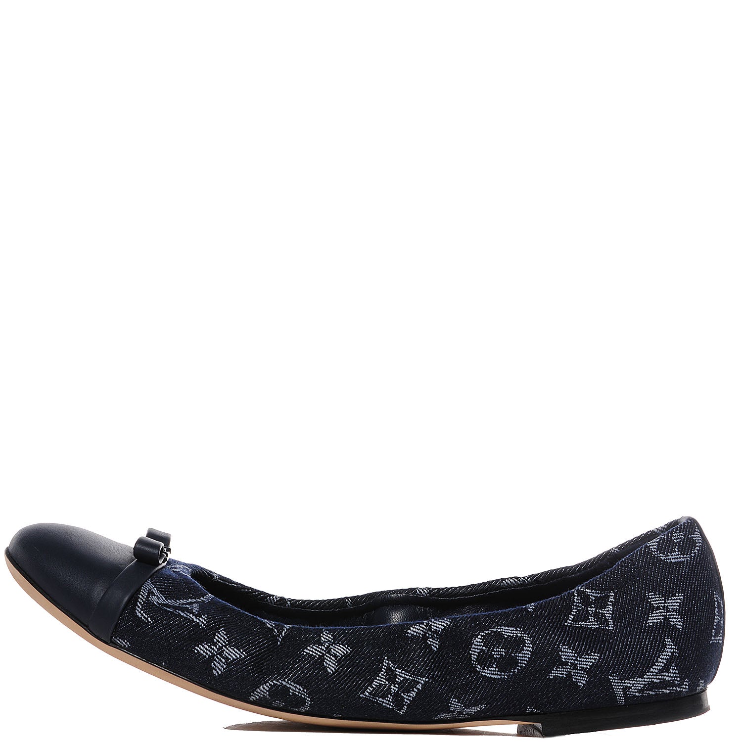 Louis Vuitton Monogram Denim Elba Ballerina Flats 40 US 10 1 of 7