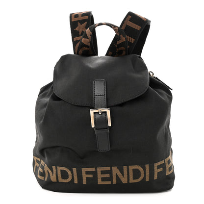 Fendi Nylon 1925 Drawstring Backpack Black 3 of 13