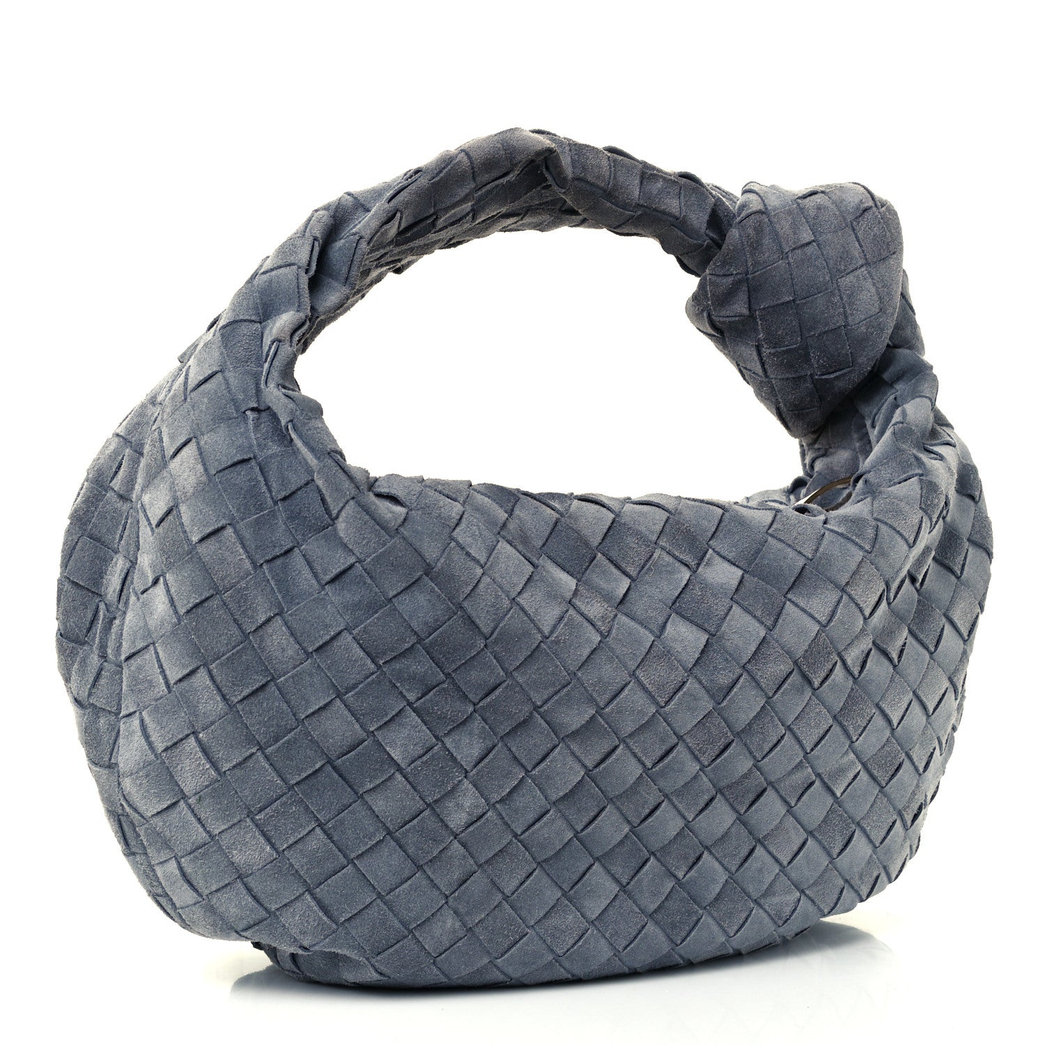 Bottega Veneta Suede Calfskin Intrecciato Teen Jodie Hobo Thunder 2 of 10