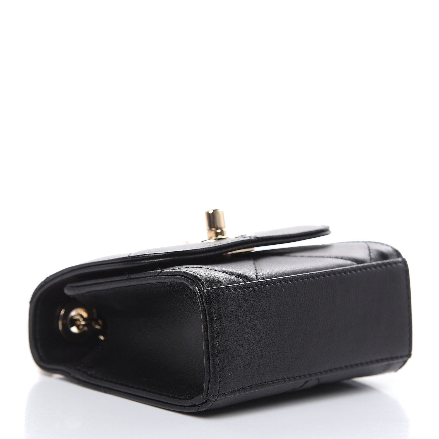 Chanel Lambskin Quilted Mini Trendy CC Chain Wallet Black 4 of 12