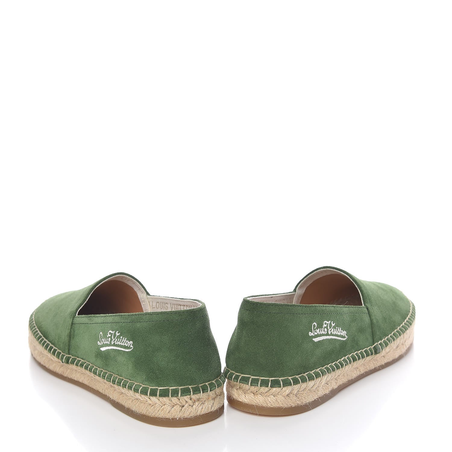 Louis Vuitton Suede Bidart Espadrilles 7 Green 6 of 12