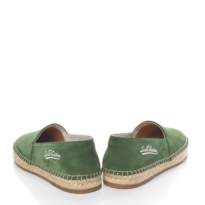 Louis Vuitton Suede Bidart Espadrilles 7 Green 6 of 12