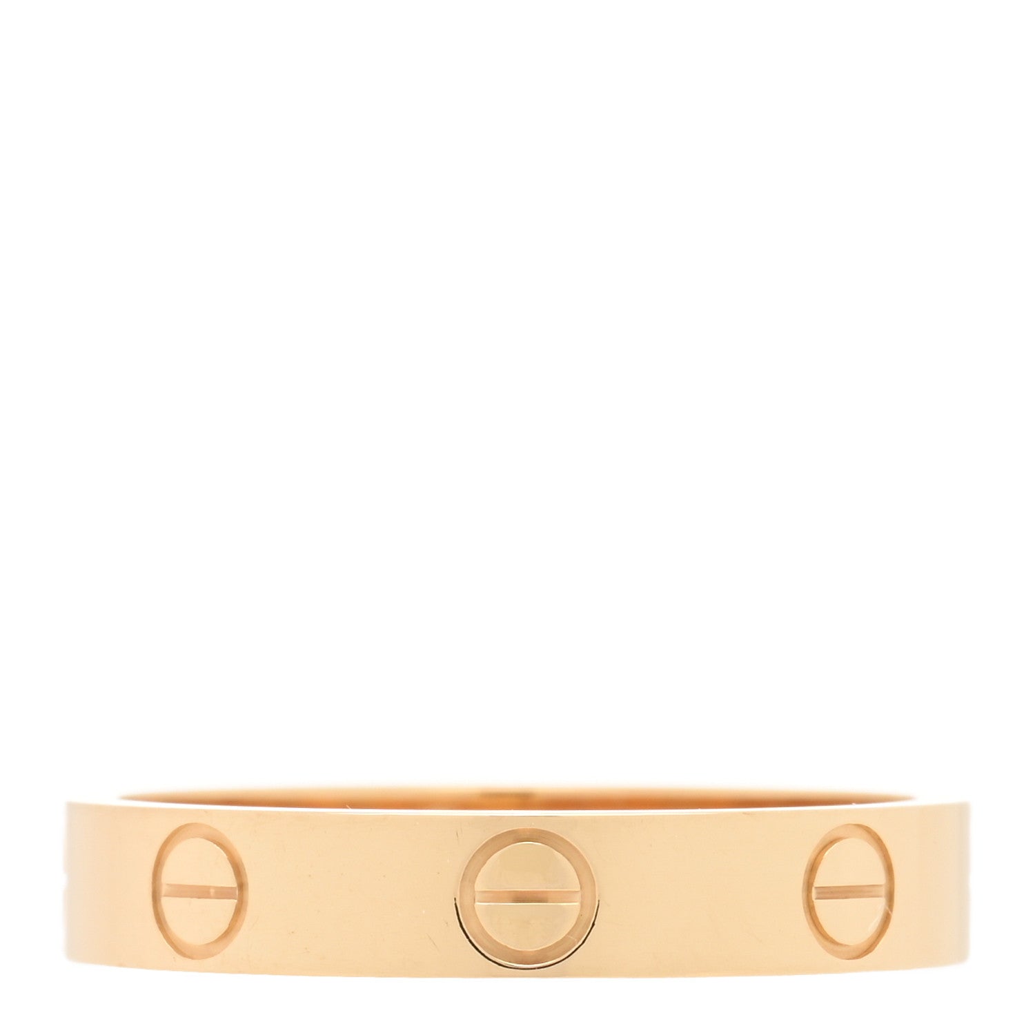 Cartier 18K Yellow Gold 3.5mm LOVE Wedding Band Ring 55 7.25 3 of 5