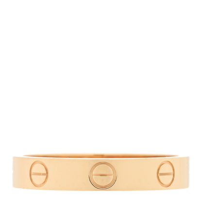 Cartier 18K Yellow Gold 3.5mm LOVE Wedding Band Ring 55 7.25 3 of 5
