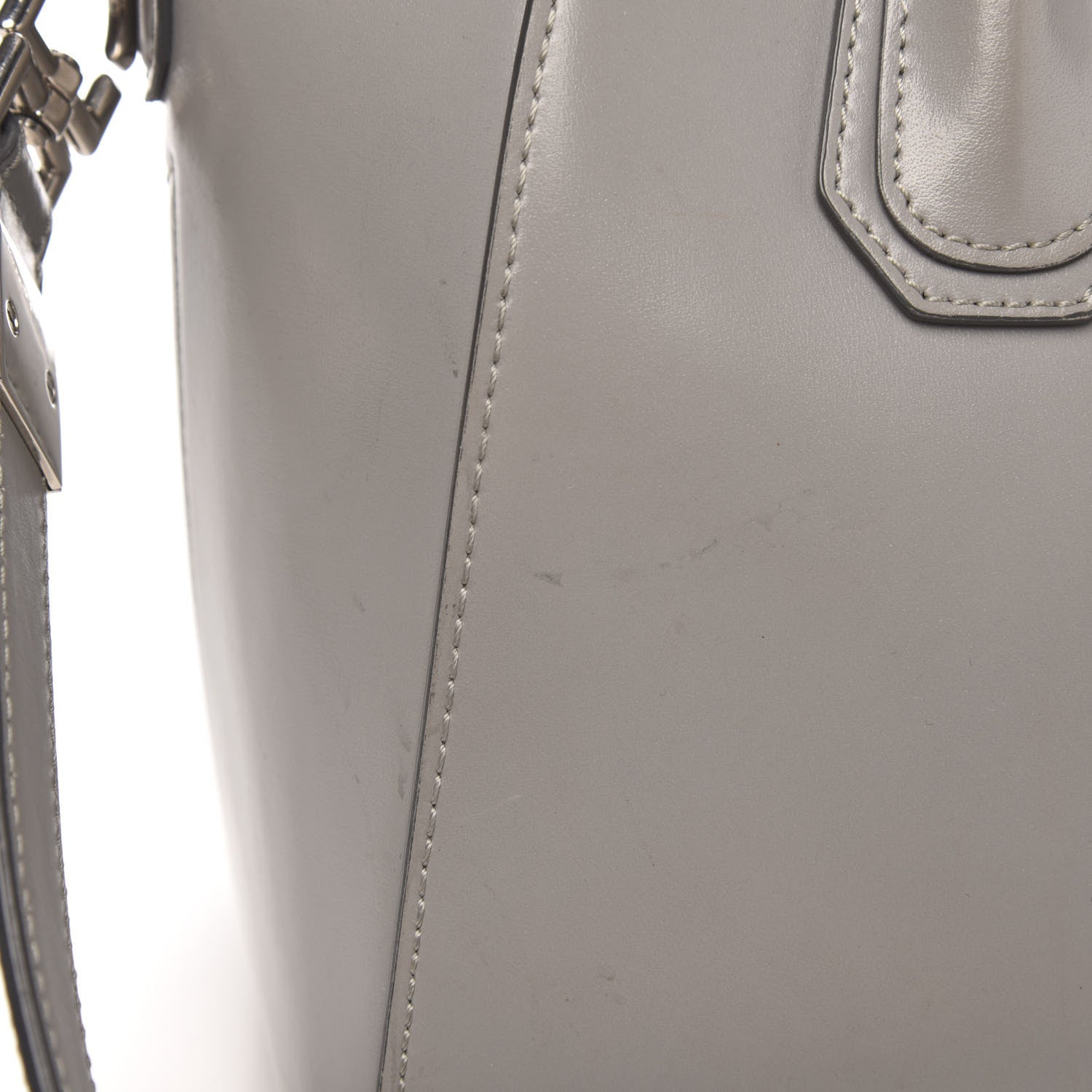 Givenchy Shiny Lord Calfskin Small Antigona Pearl Grey 14 of 14