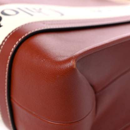 Chloe Calfskin Medium Woody Ribbon Tote Sepia Brown 10 of 12