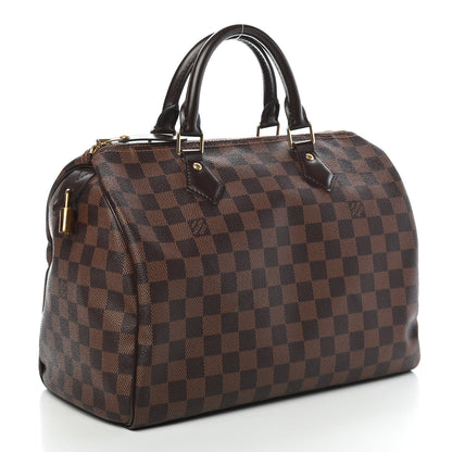 Louis Vuitton Damier Ebene Speedy 30 3 of 9
