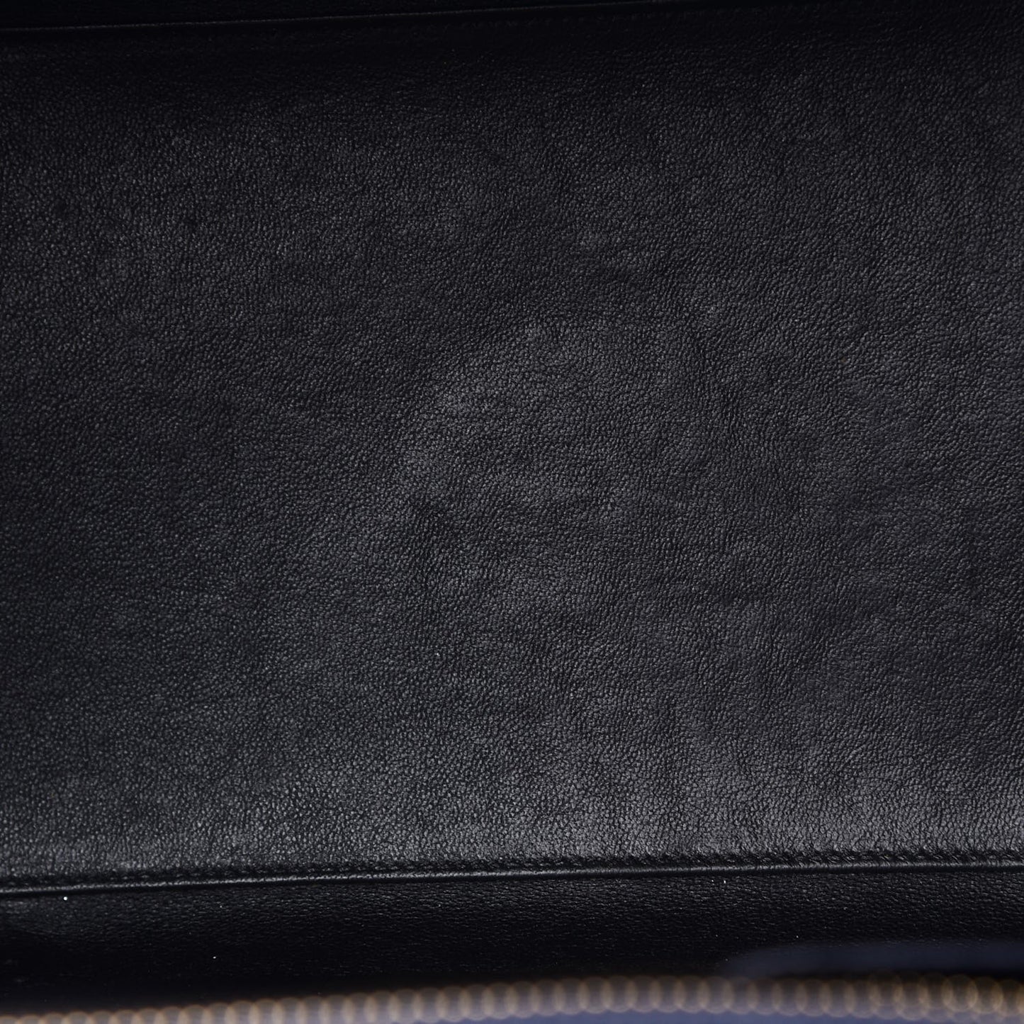 Goatskin Mini Luggage Dark Blue Black