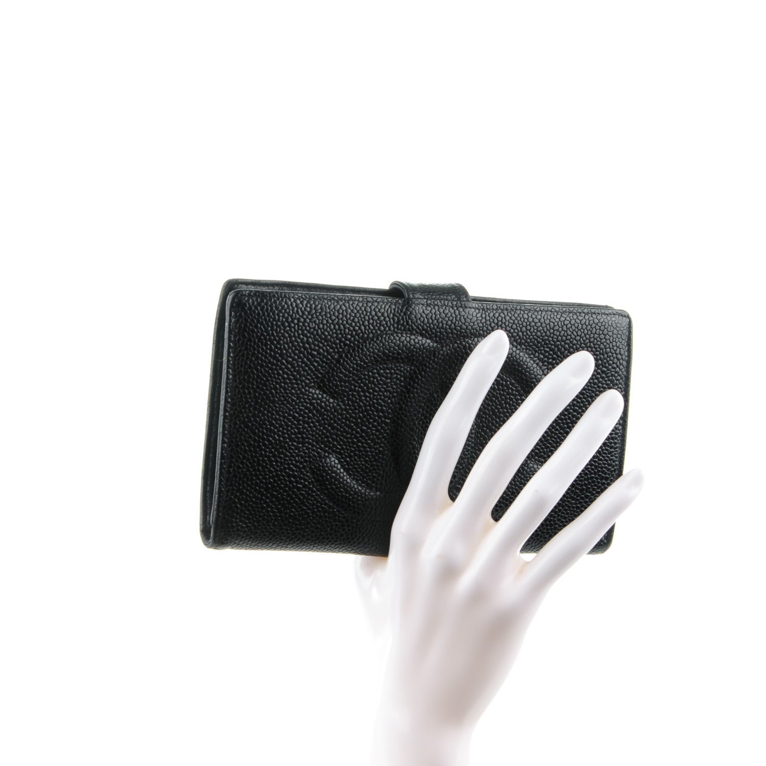 Chanel Caviar Timeless CC French Wallet Black 2 of 9