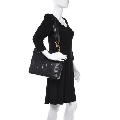 Chanel Lambskin CC Shoulder Bag Black 2 of 9
