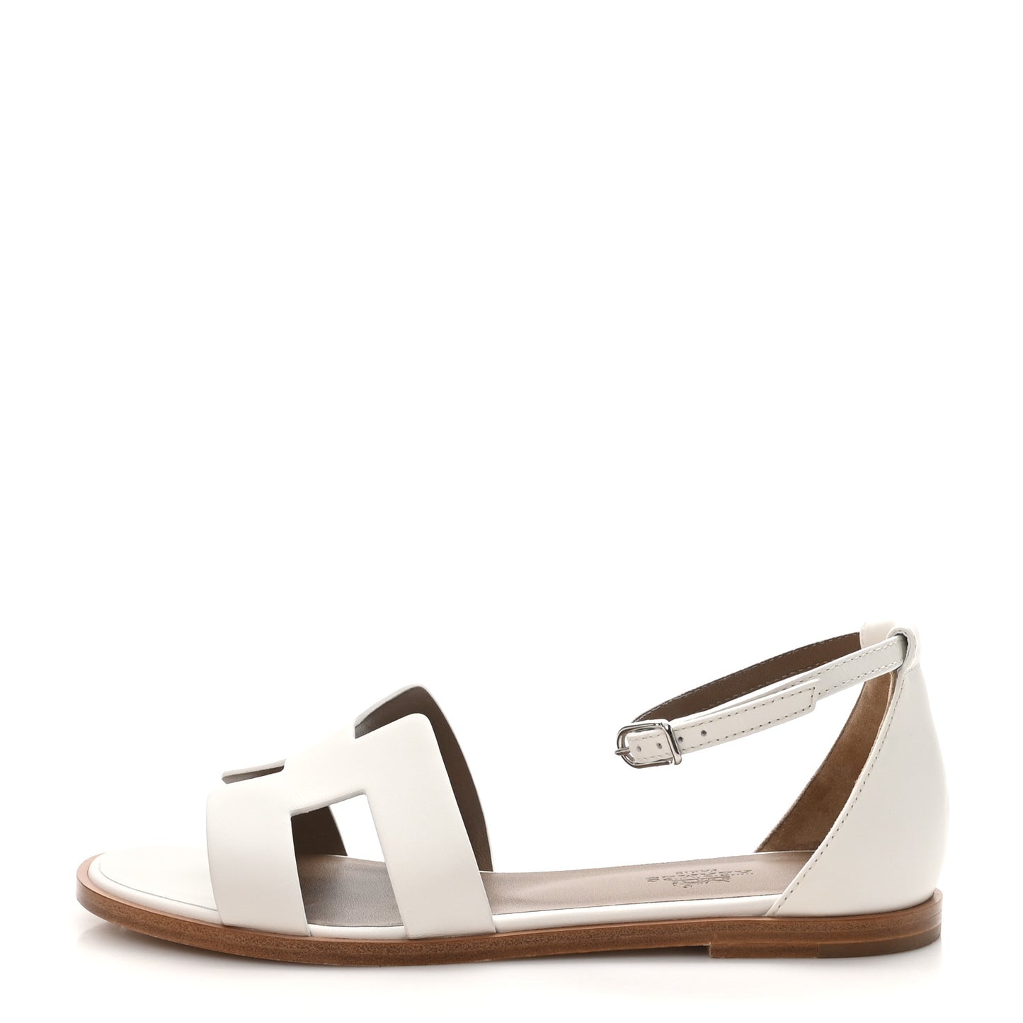 Calfskin Santorini Sandals 37 White