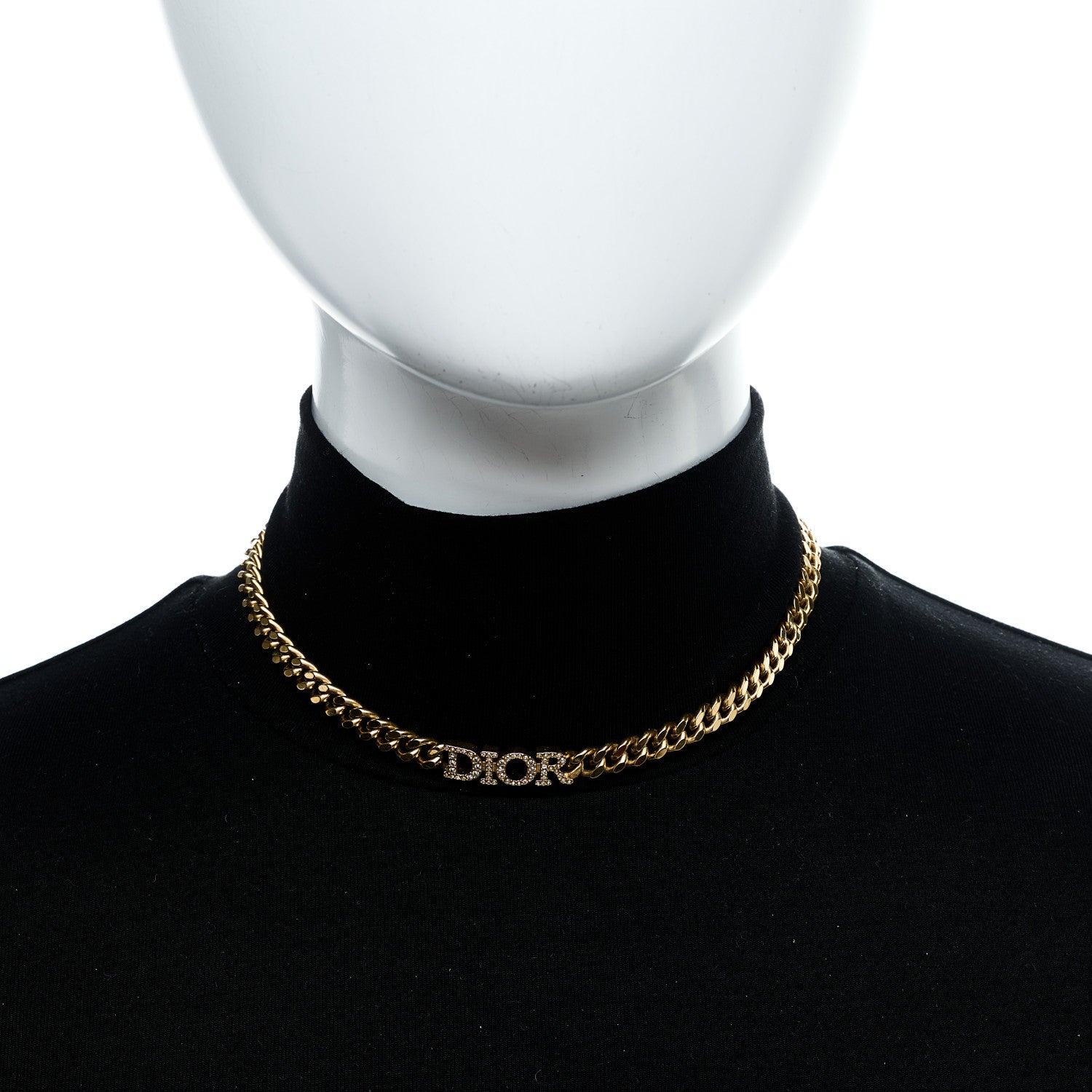 Christian Dior Metal Crystal Dio(r)evolution Choker Gold 2 of 6
