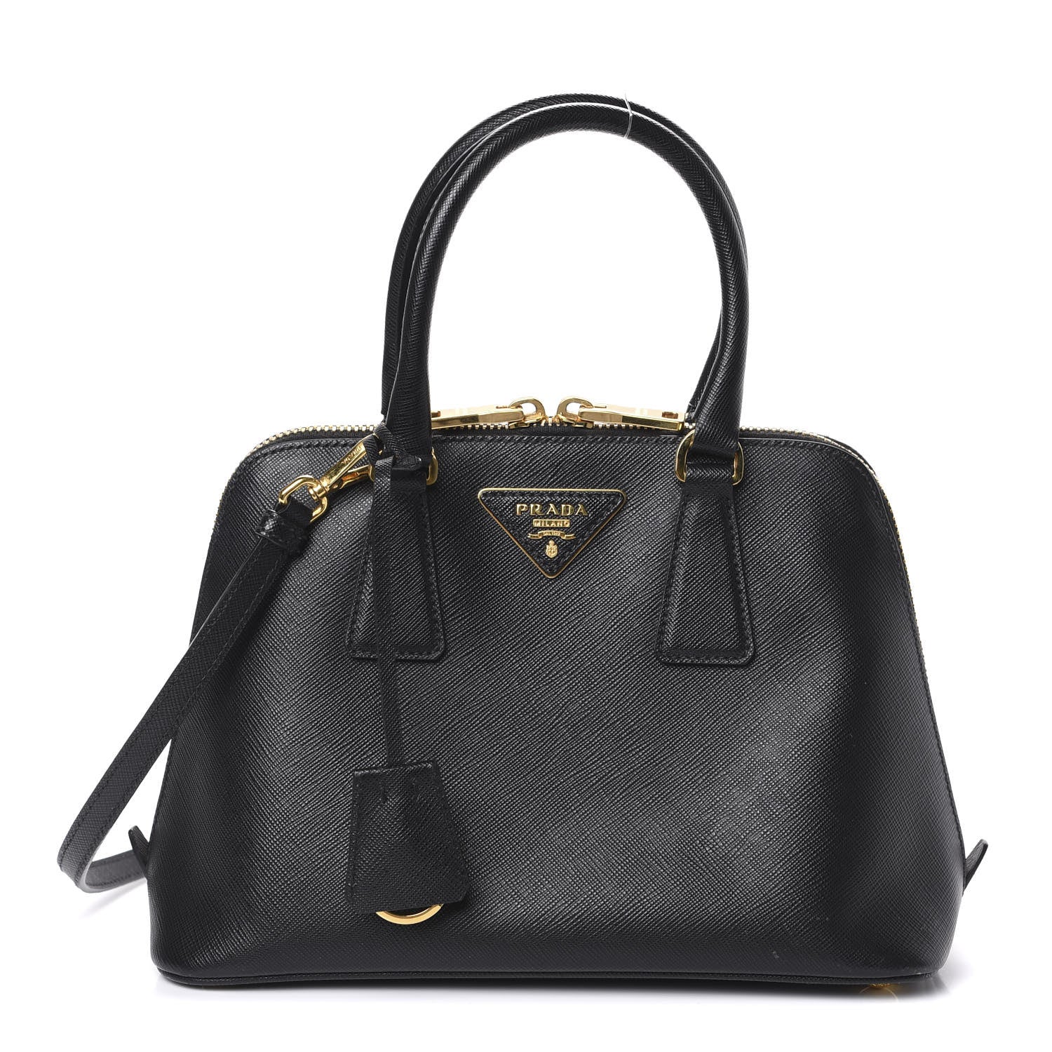 Prada Saffiano Lux Small Promenade Tote Black 1 of 12