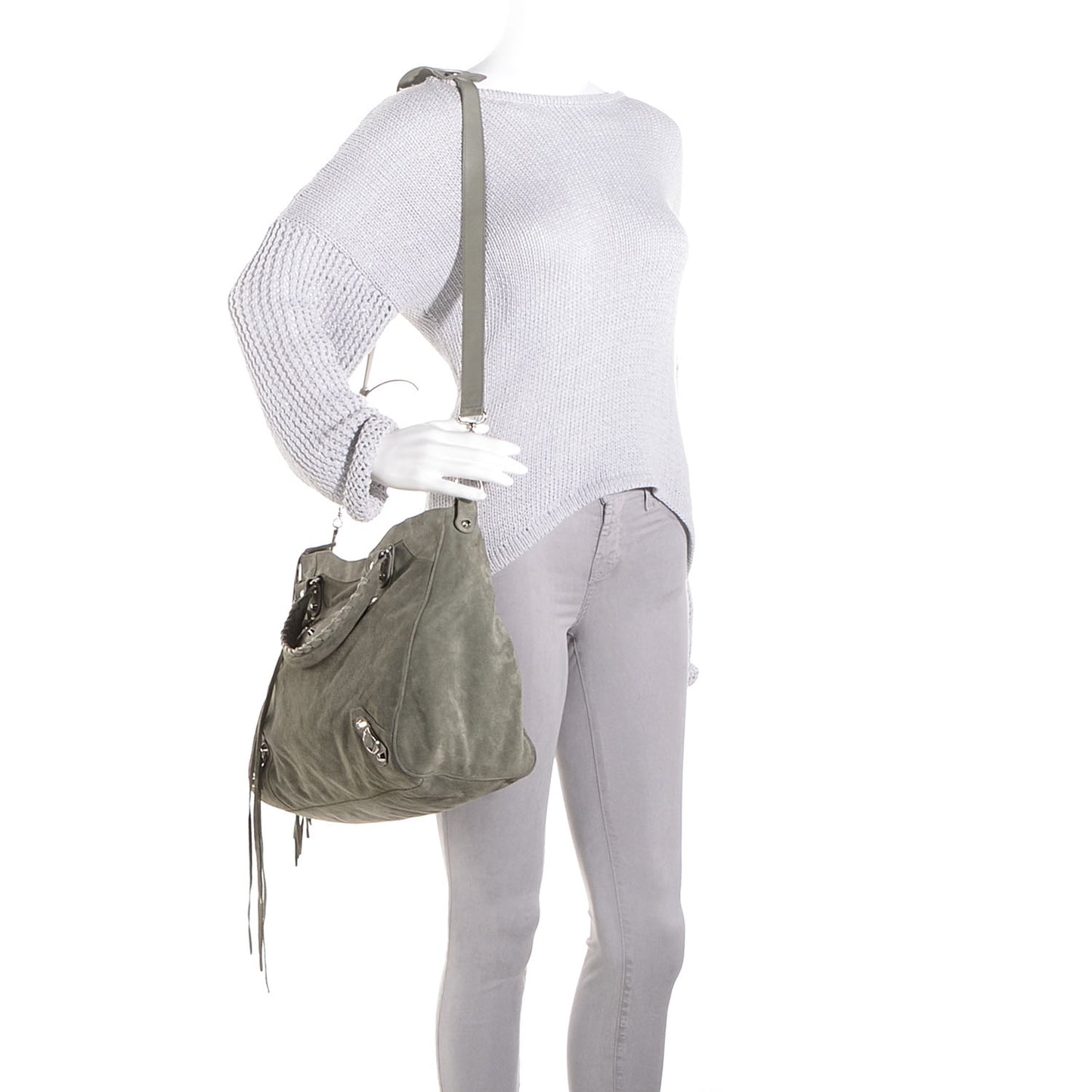 Baby Daim Suede Velo Gris Vison