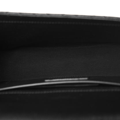 Saint Laurent Grain De Poudre Textured Mixed Matelasse Triquilt Medium Monogram Monochrome Satchel Black 5 of 9