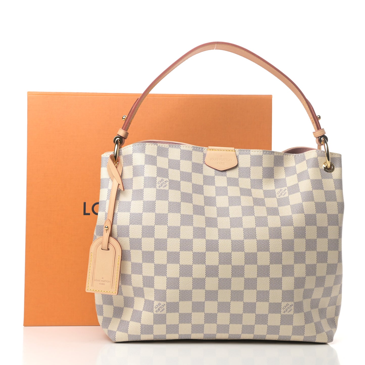 Damier Azur Graceful PM Rose Ballerine