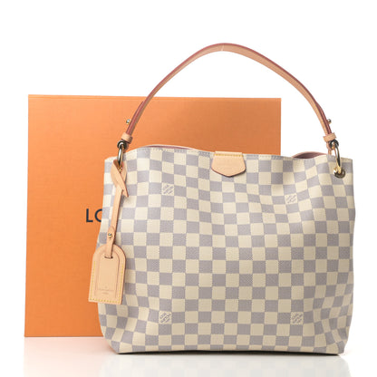 Louis Vuitton Damier Azur Graceful PM Rose Ballerine 9 of 9