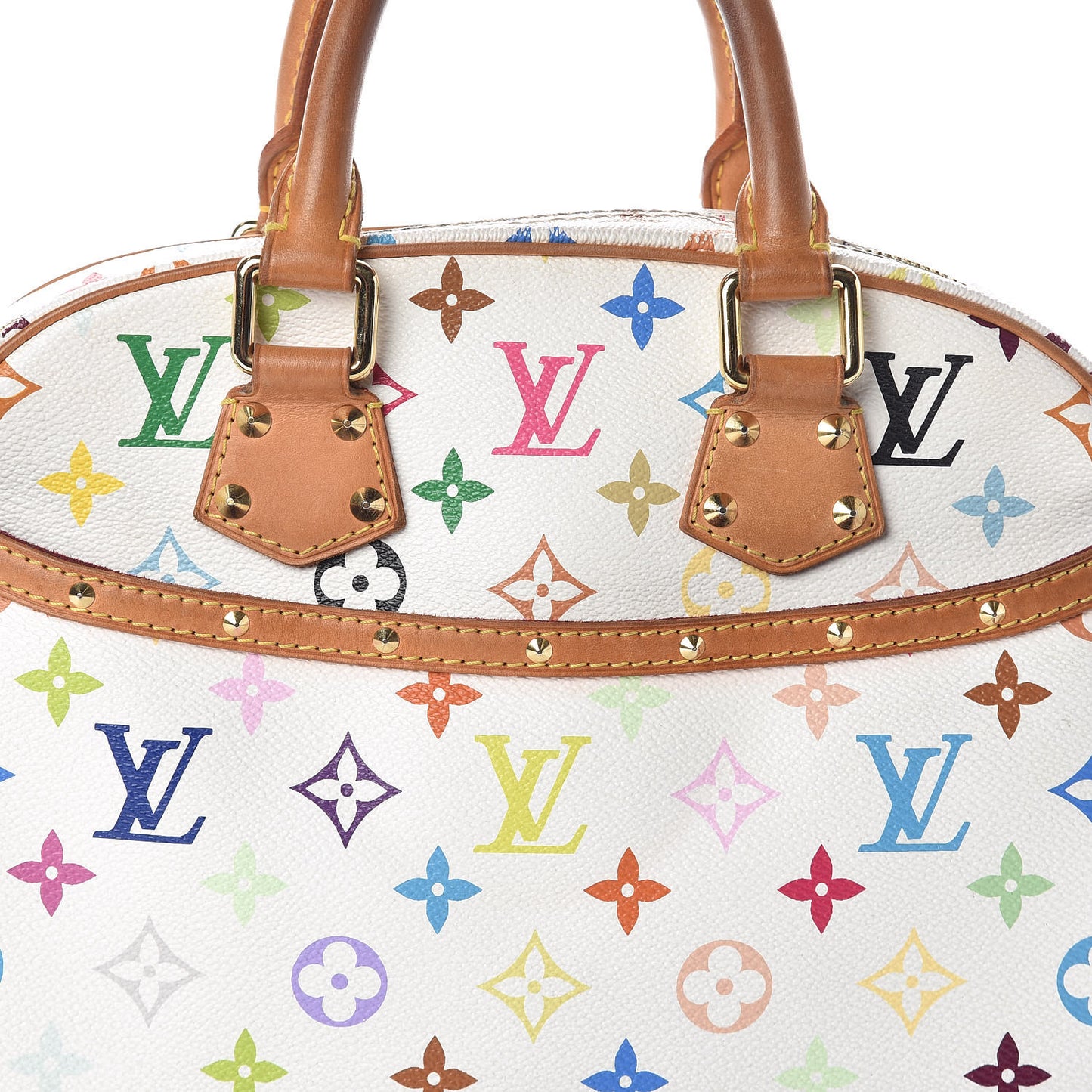 Monogram Multicolor Trouville White