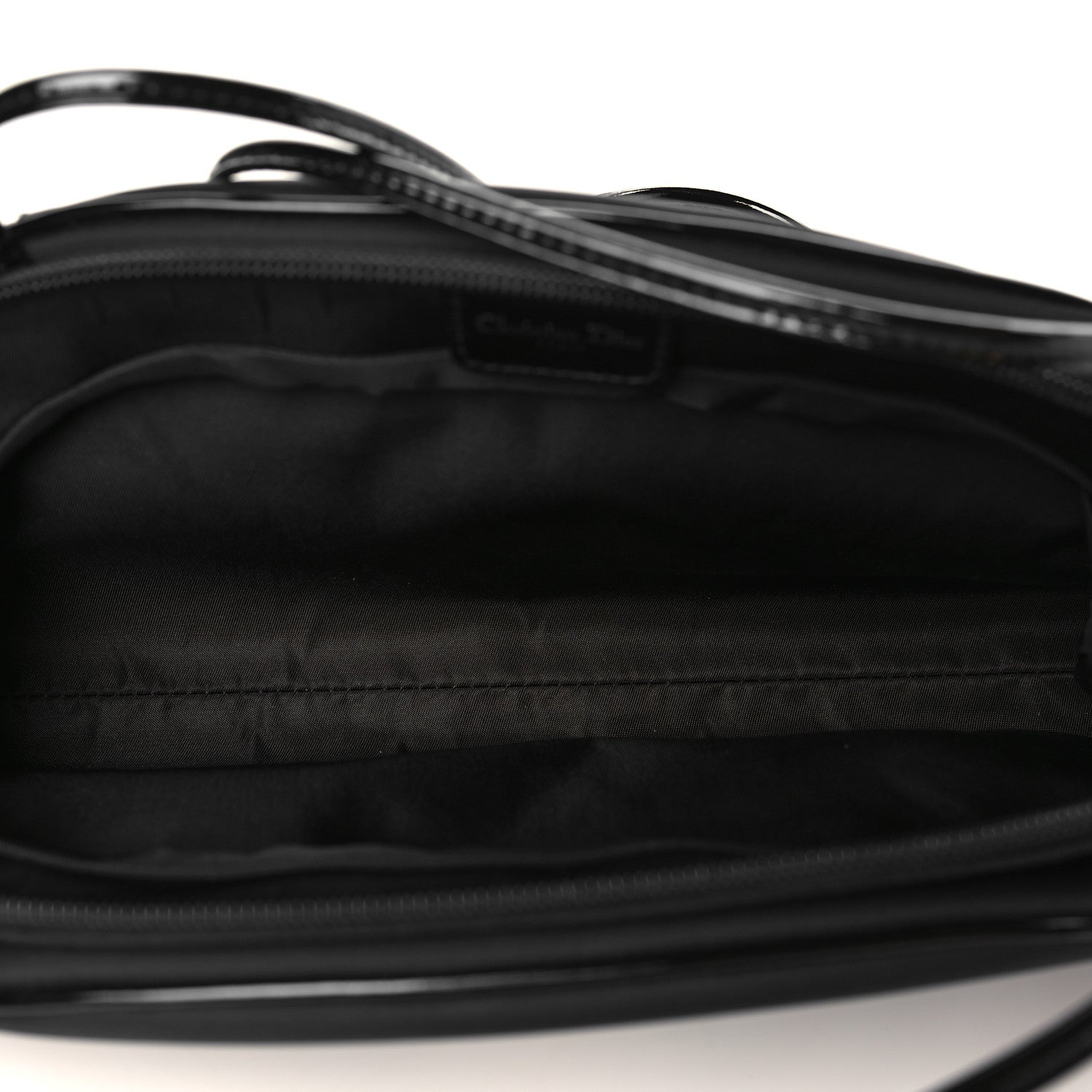 Christian Dior Nylon Patent Baguette Black 5 of 9