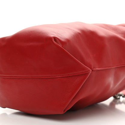 Saint Laurent Lambskin Small Teddy Bucket Bag Red 11 of 12