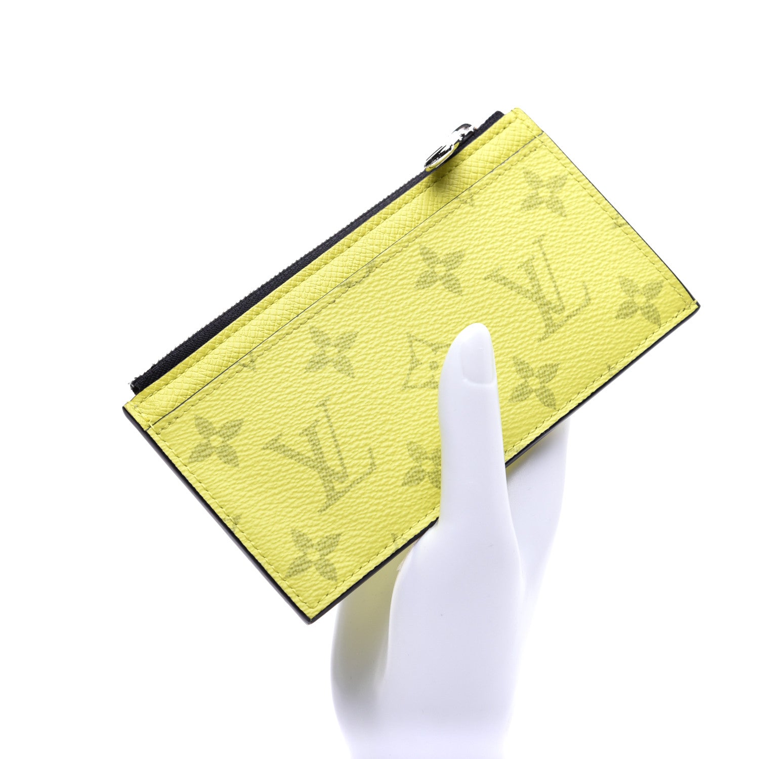 Louis Vuitton Monogram Taiga Coin Card Holder Yellow 2 of 9