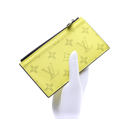 Louis Vuitton Monogram Taiga Coin Card Holder Yellow 2 of 9