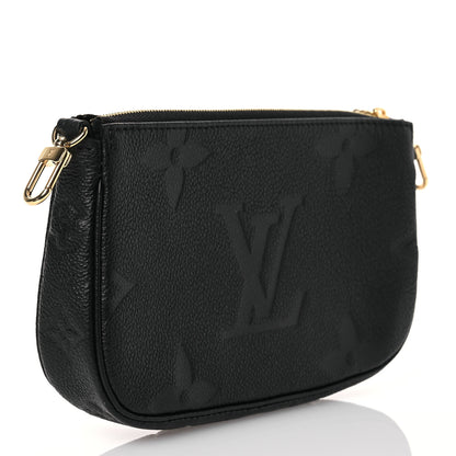 Louis Vuitton Empreinte Monogram Giant Multi Pochette Accessories Mini Pochette Black 3 of 7