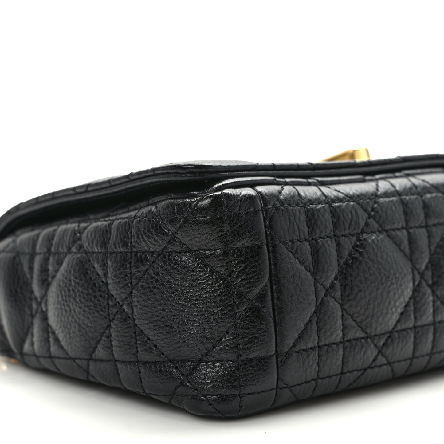 Calfskin Cannage Small Caro Bag Black