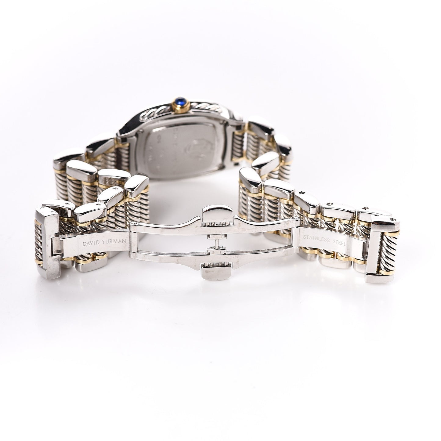 Stainless Steel 18K Yellow Gold Diamond Mother of Pearl 25mm Thoroughbred Quartz Watch
