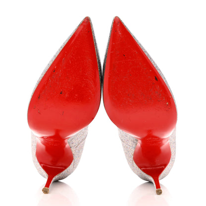Christian Louboutin Mini Glitter So Kate 120 Pumps 38.5 Grenadine 5 of 11
