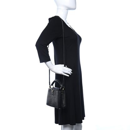 Louis Vuitton Lizard Capucines Mini Black 2 of 9