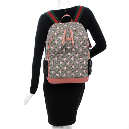 Gucci GG Supreme Monogram Rose Backpack Diaper Bag Pink 2 of 9