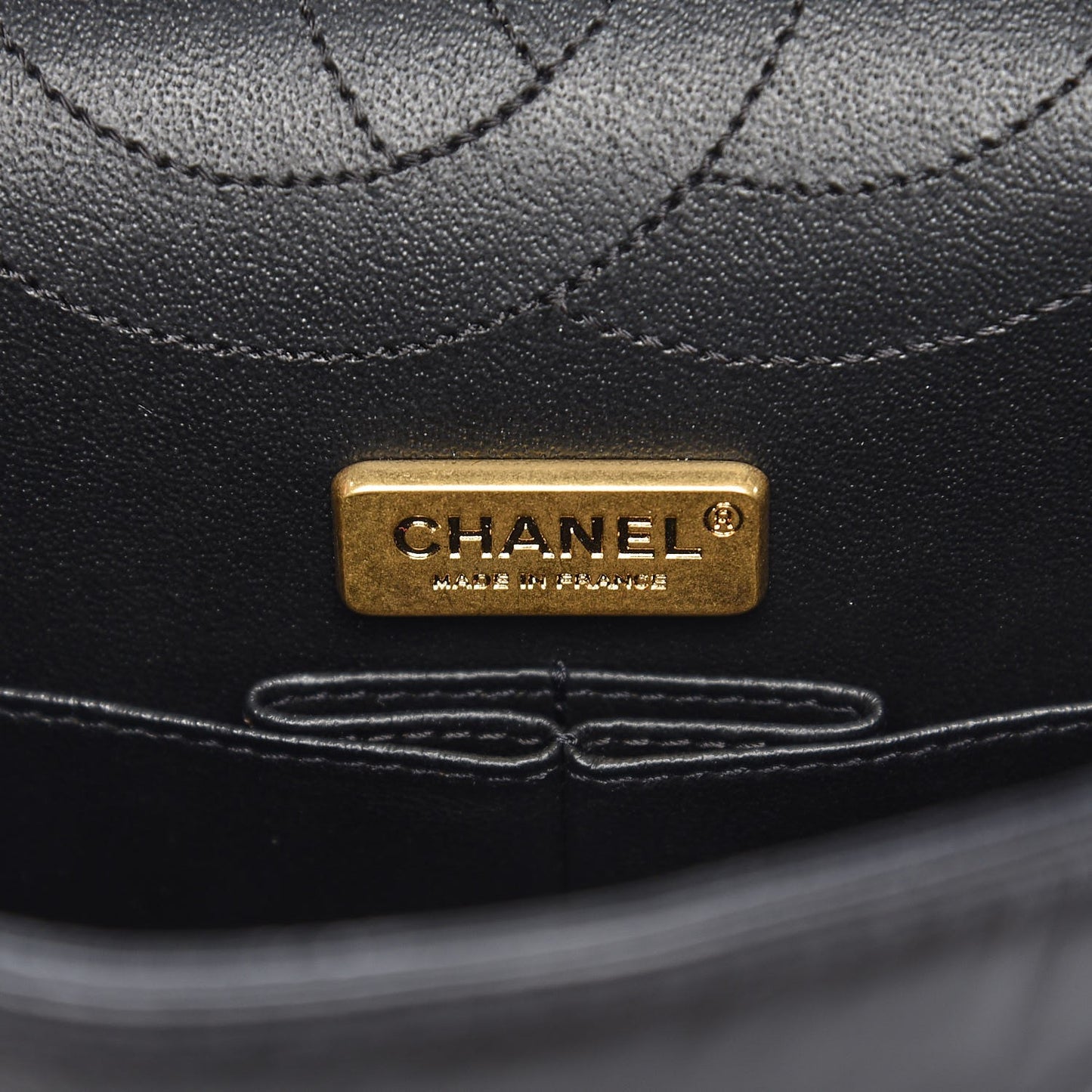 Aged Calfskin Quilted Casino 2.55 Reissue 225 Flap Black