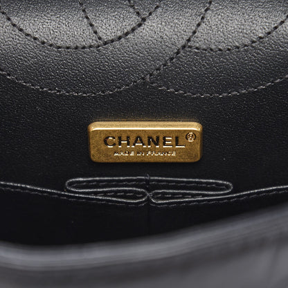Chanel Aged Calfskin Quilted Casino 2.55 Reissue 225 Flap Black 7 of 10