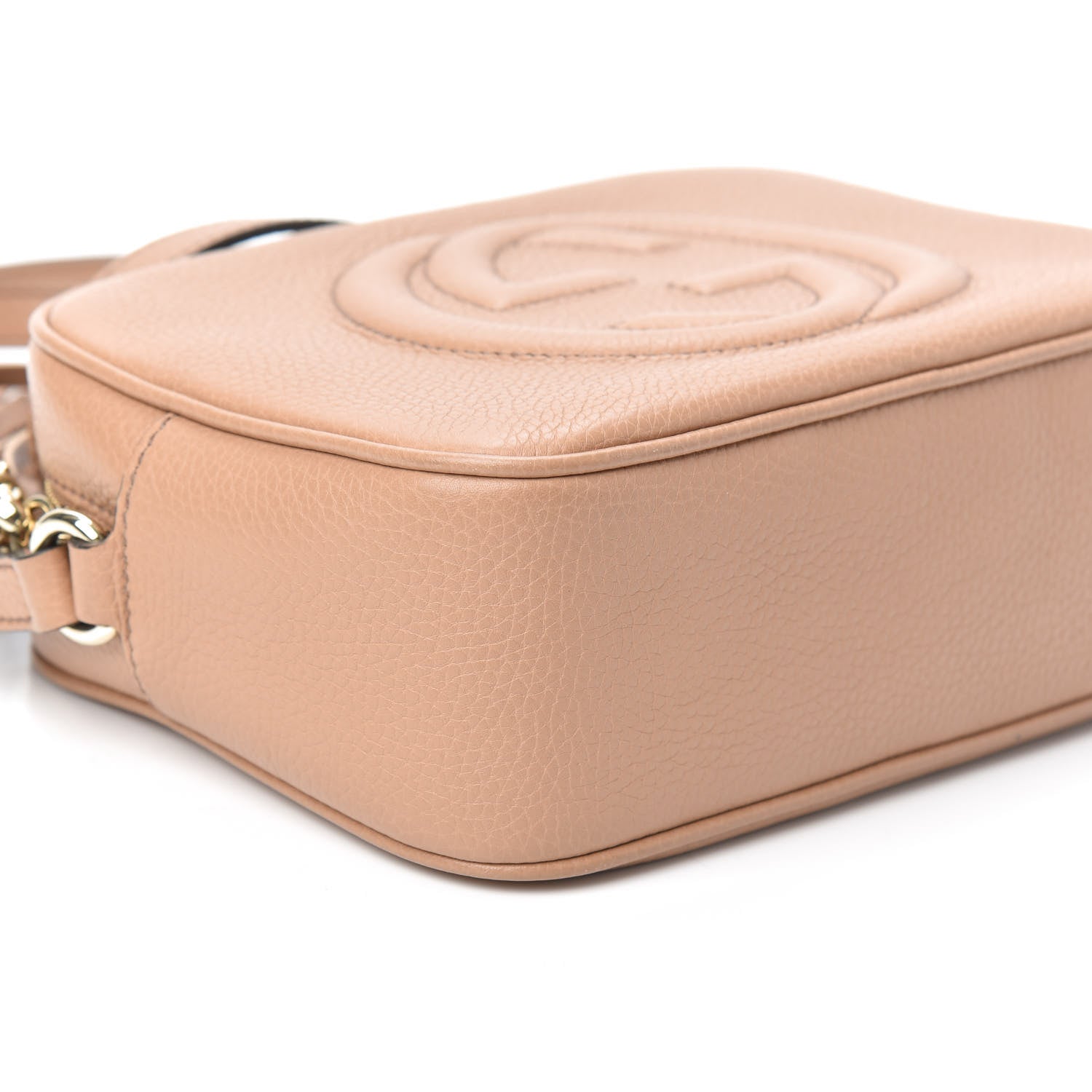 Gucci Pebbled Calfskin Small Soho Disco Bag Rose Beige 8 of 9