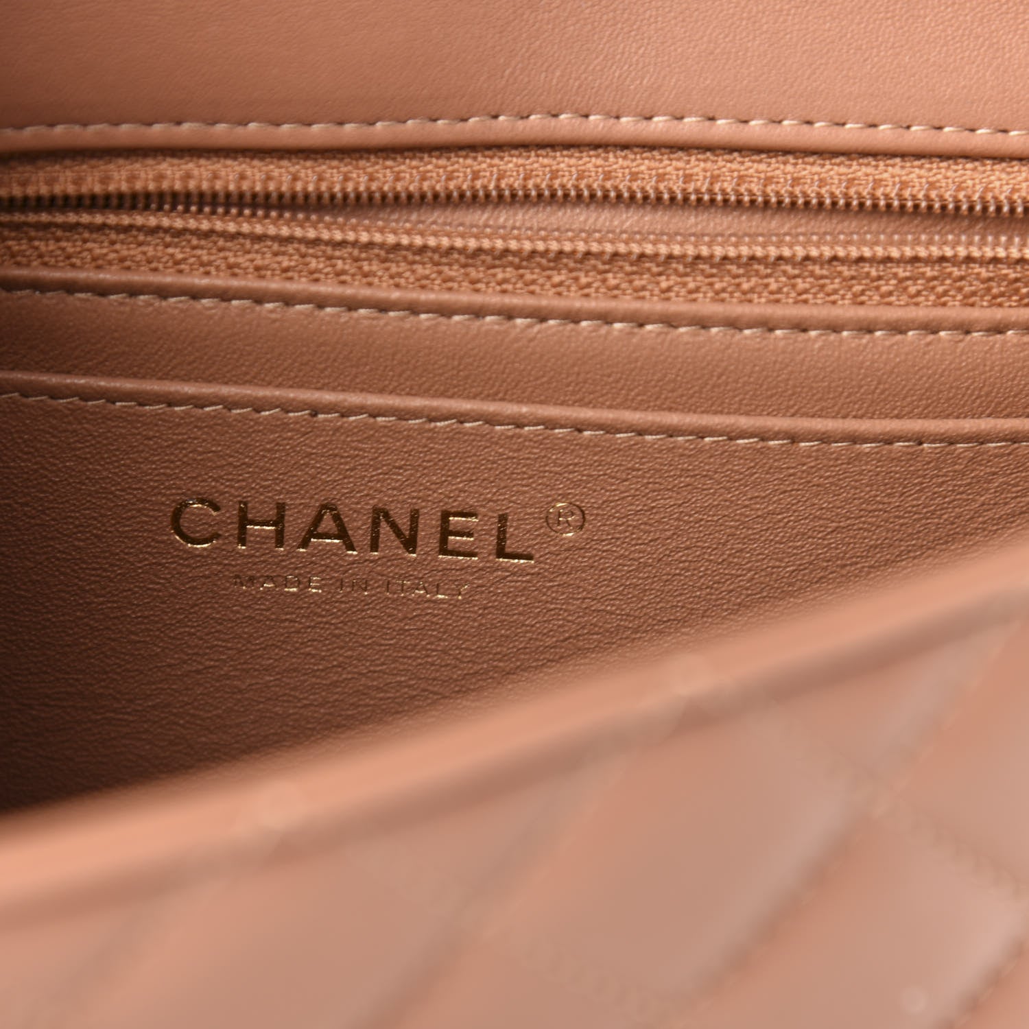 Chanel Lambskin Quilted Mini Rectangular Flap Brown 6 of 10