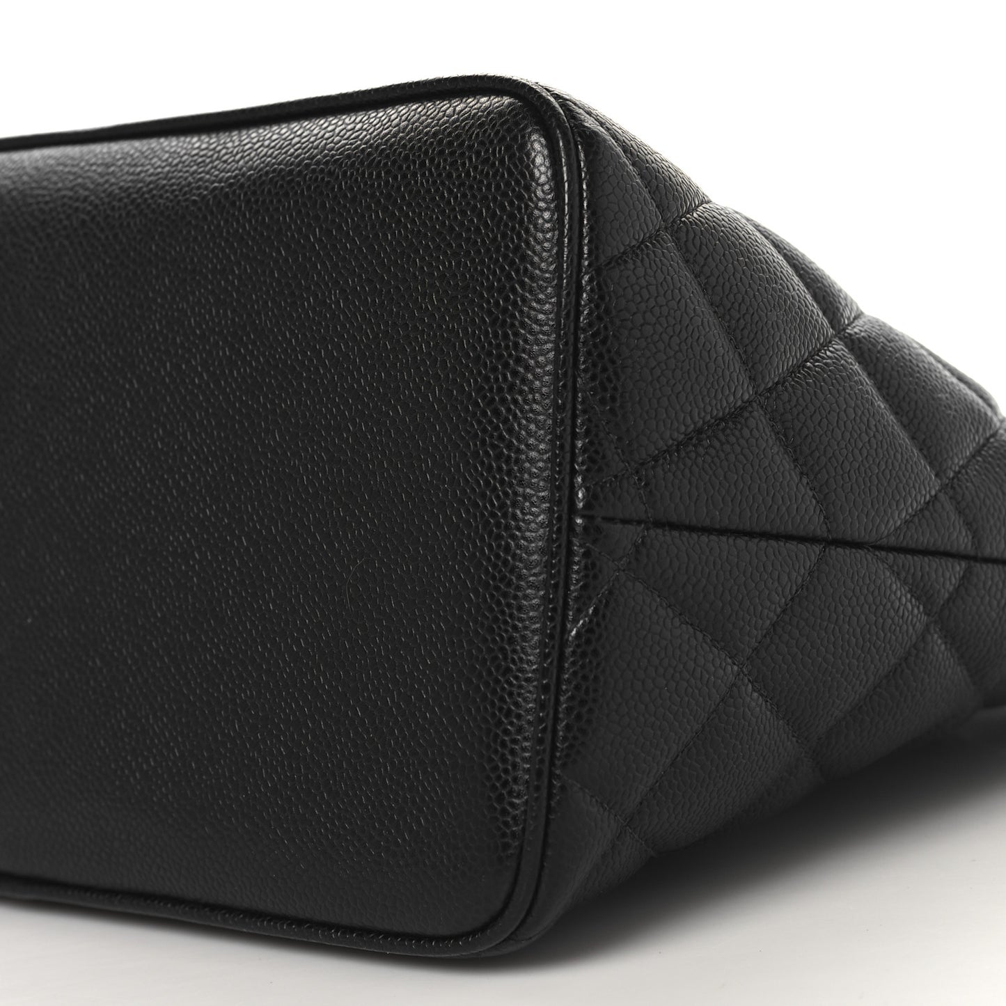 Caviar Quilted Medallion Tote Black