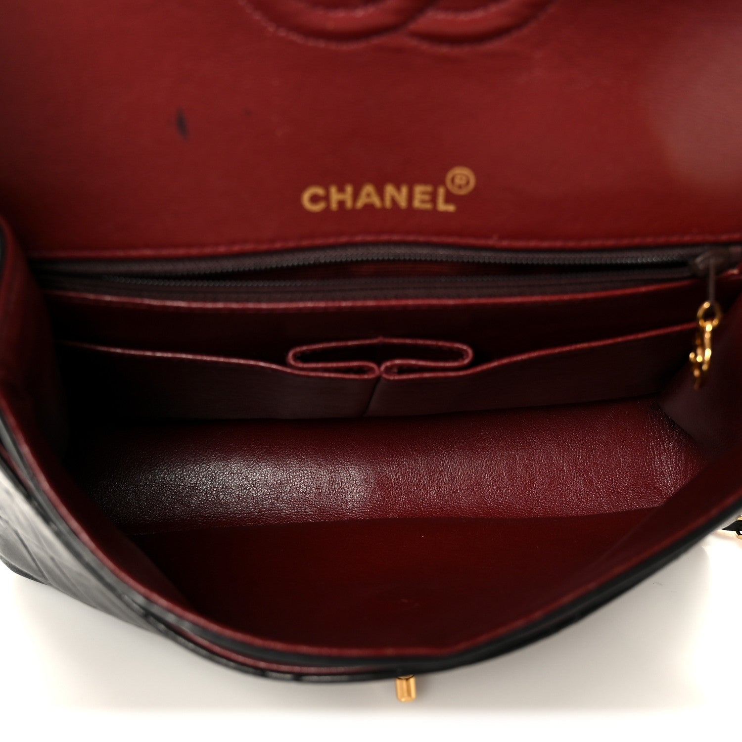 Chanel Lambskin Quilted Medium Double Flap Black 5 of 12
