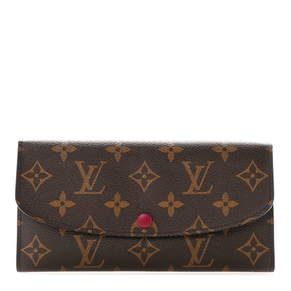 Louis Vuitton Monogram Emilie Wallet Fuchsia 1 of 7