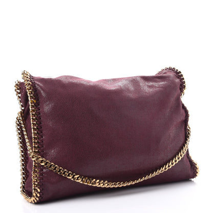 Stella McCartney Shaggy Deer Falabella Fold Over Tote Burgundy 3 of 7