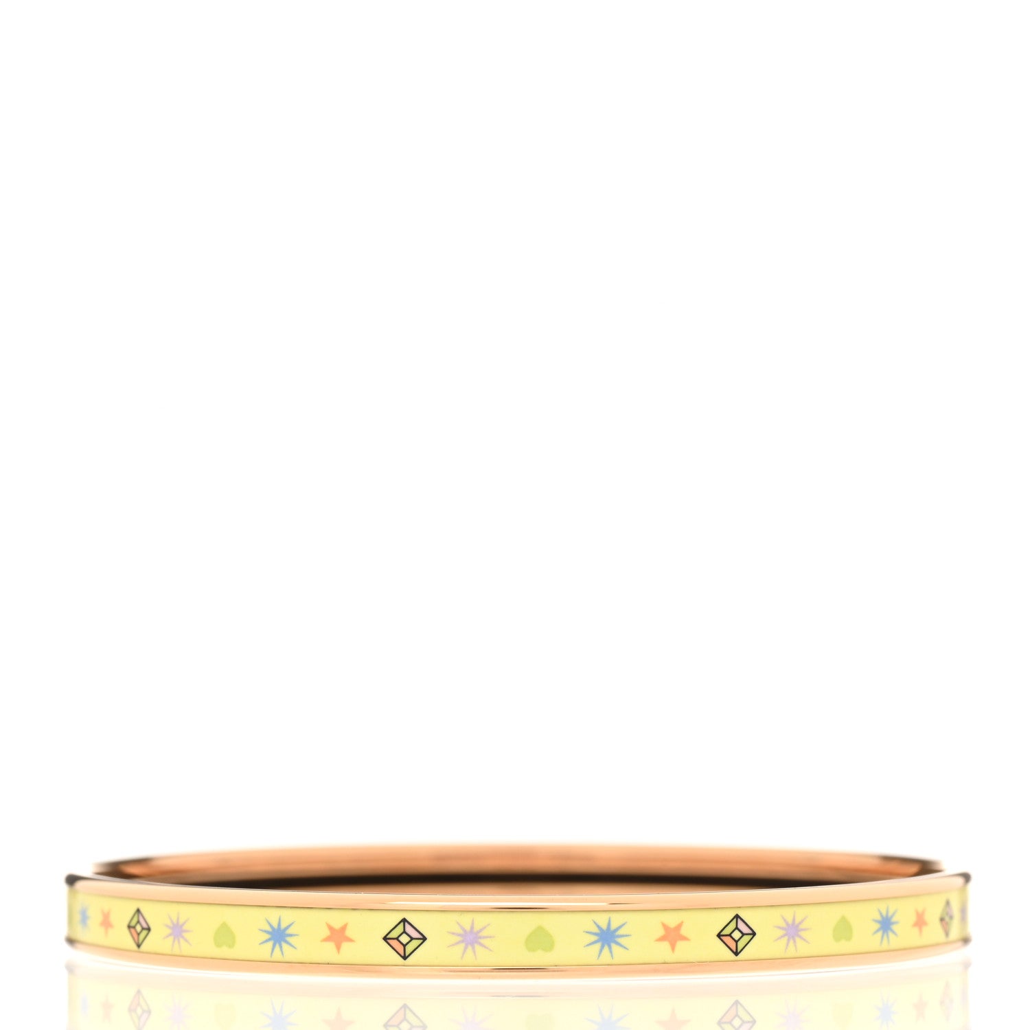 Hermes Enamel Printed Chorus Stellarum Extra Narrow Bracelet 70 Hypno 3 of 6