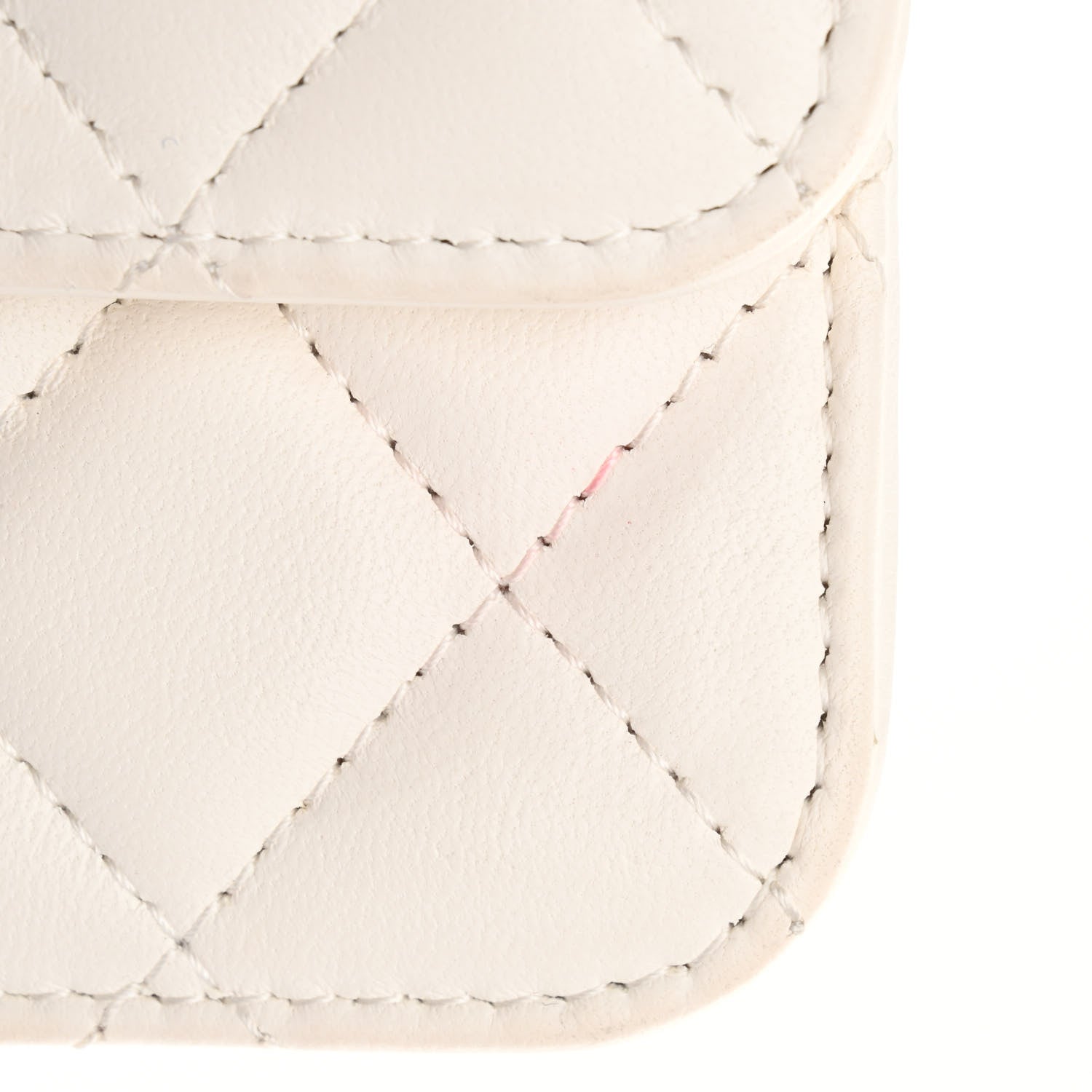 Chanel Lambskin Quilted Pearl Crush Clutch With Chain White 12 of 13