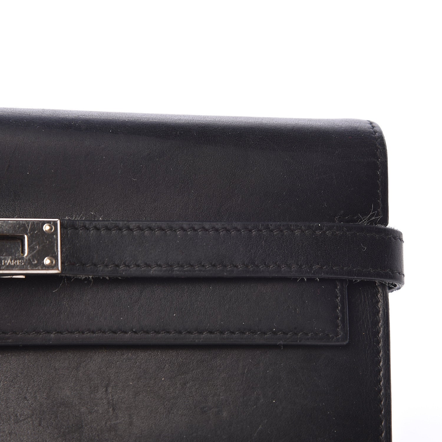 Hermes Box Kelly Longue Wallet Black 11 of 16