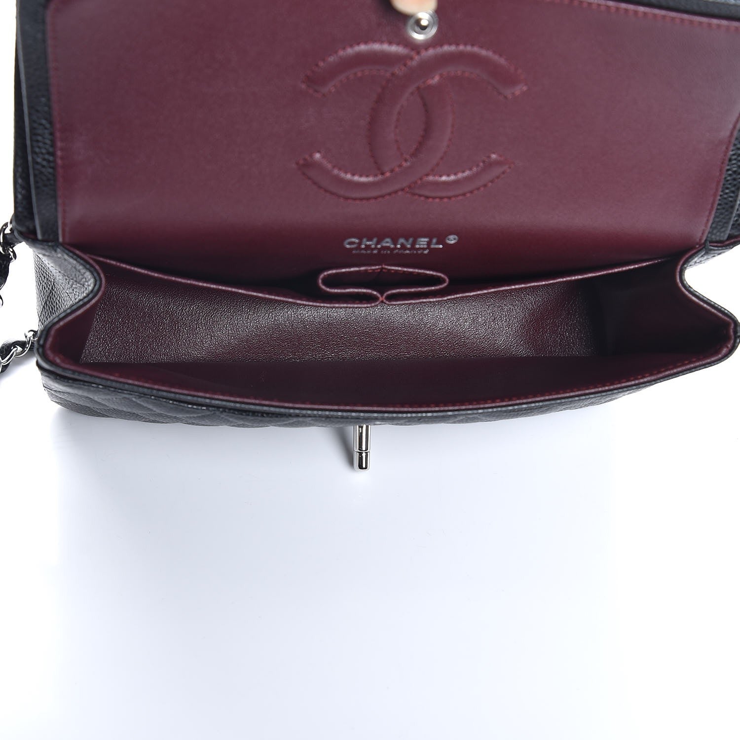 Chanel Caviar Quilted Medium Double Flap Black 6 of 9