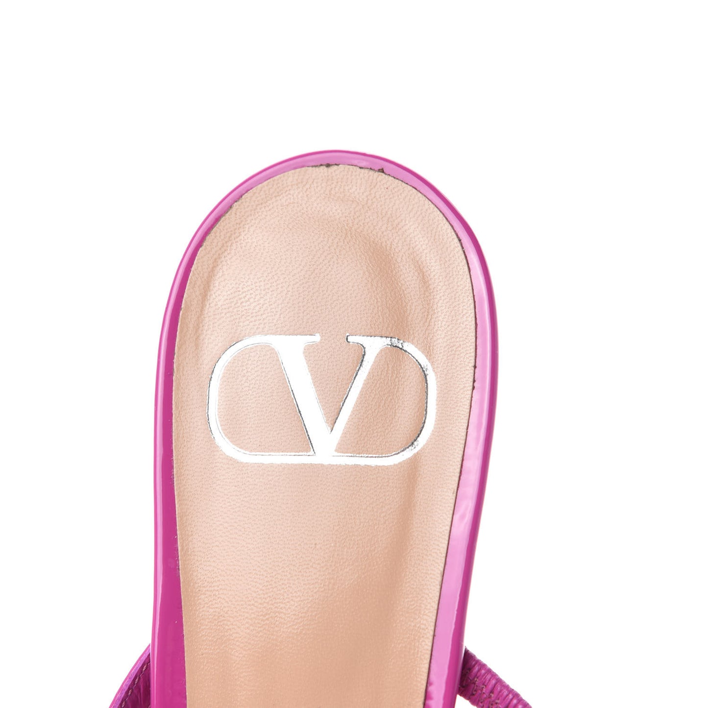 Patent Vlogo Low Heel Mules 37 Radiant Orchid