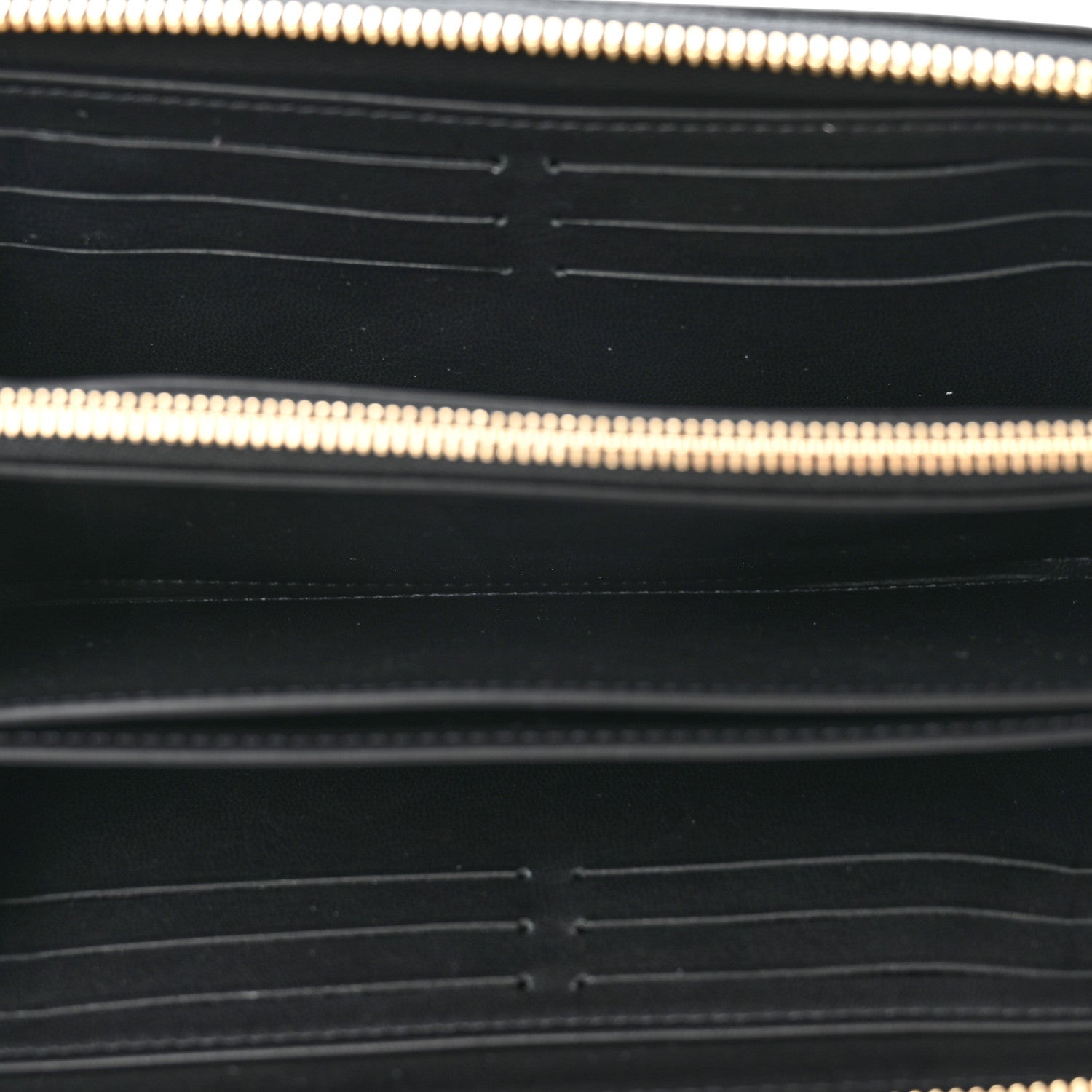 Louis Vuitton Lambskin Embossed Monogram Coussin Zippy Wallet Black 5 of 6