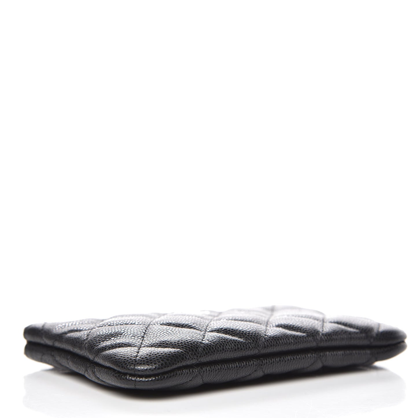 Caviar Quilted Small Cosmetic Case Black