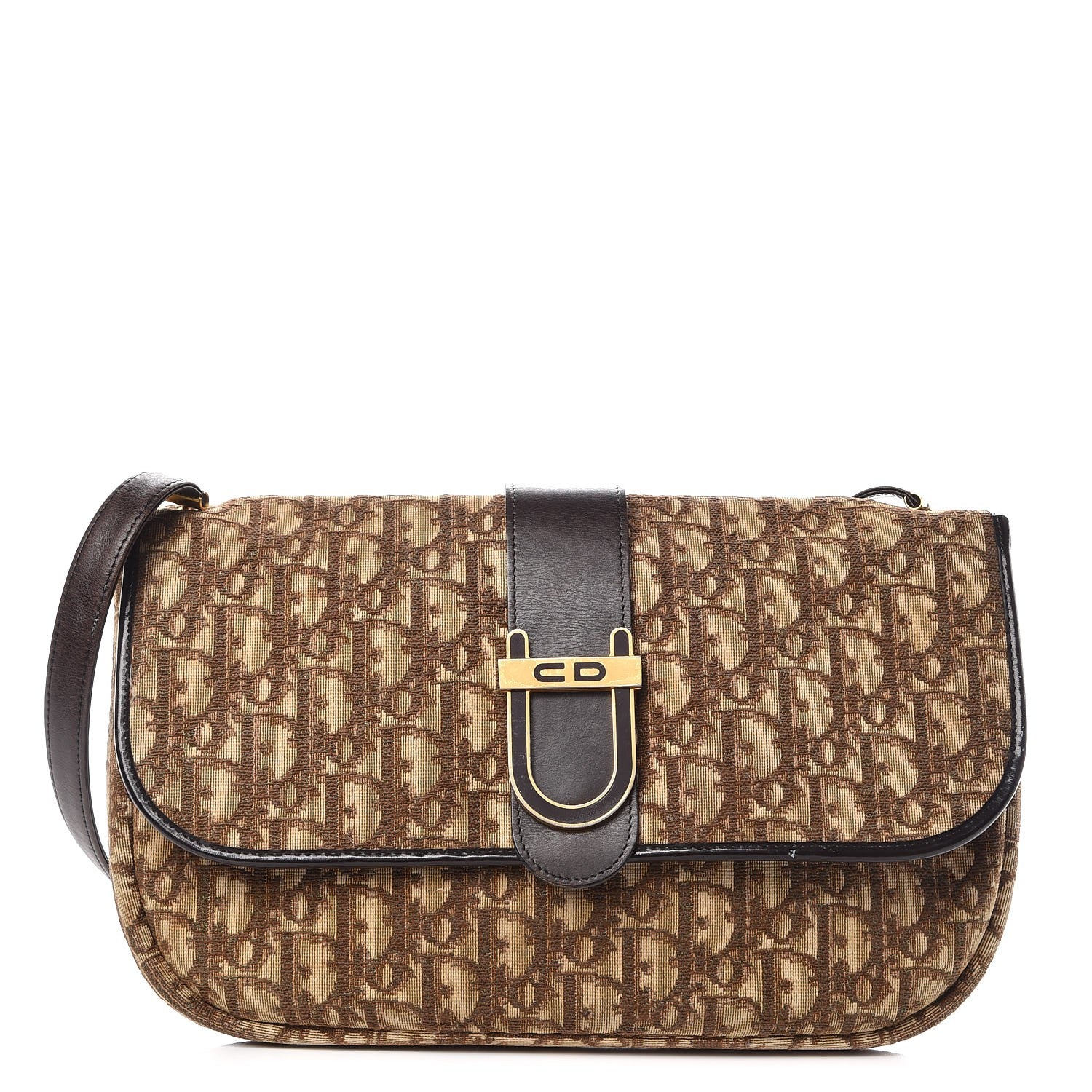 Christian Dior Monogram Flap Brown 1 of 11